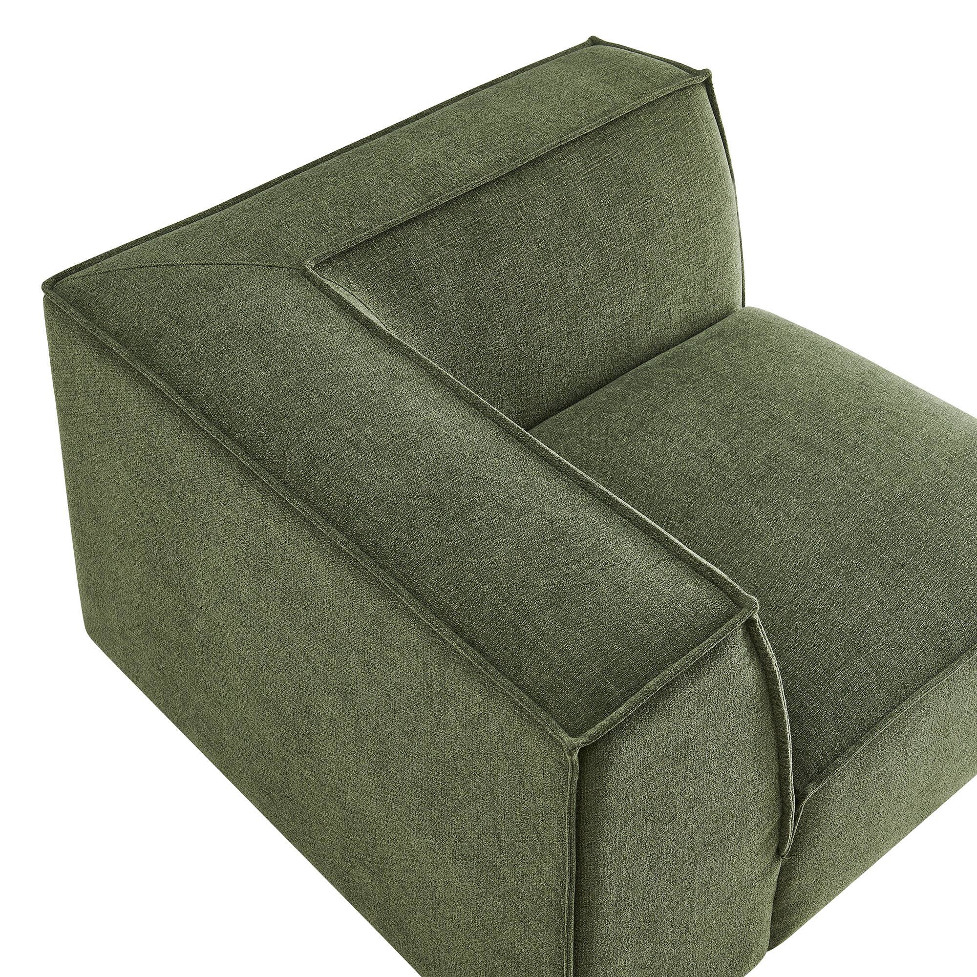 Alt View 7. Modway - Restore Performance Fabric Upholstered Modular Corner Chair by Modway - Foliage.