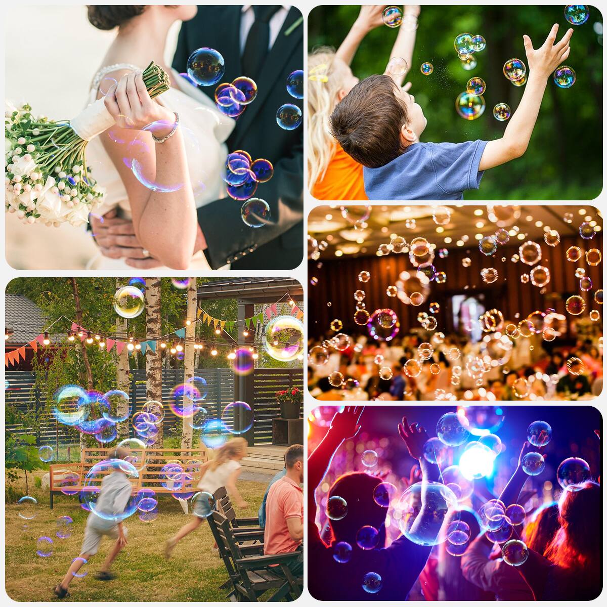 Alt View 2. Topteng - RGB LED Automatic Bubble Machine with Remote Control -15W Stage Party Effect Light, Adjustable Speed, for Indoor/Outdoor.