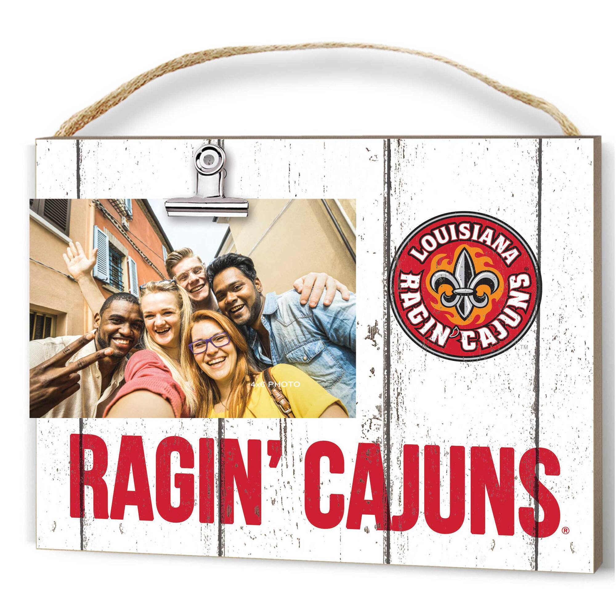 Louisiana Ragin' Cajuns 8'' x 10'' Weathered Clip It Frame