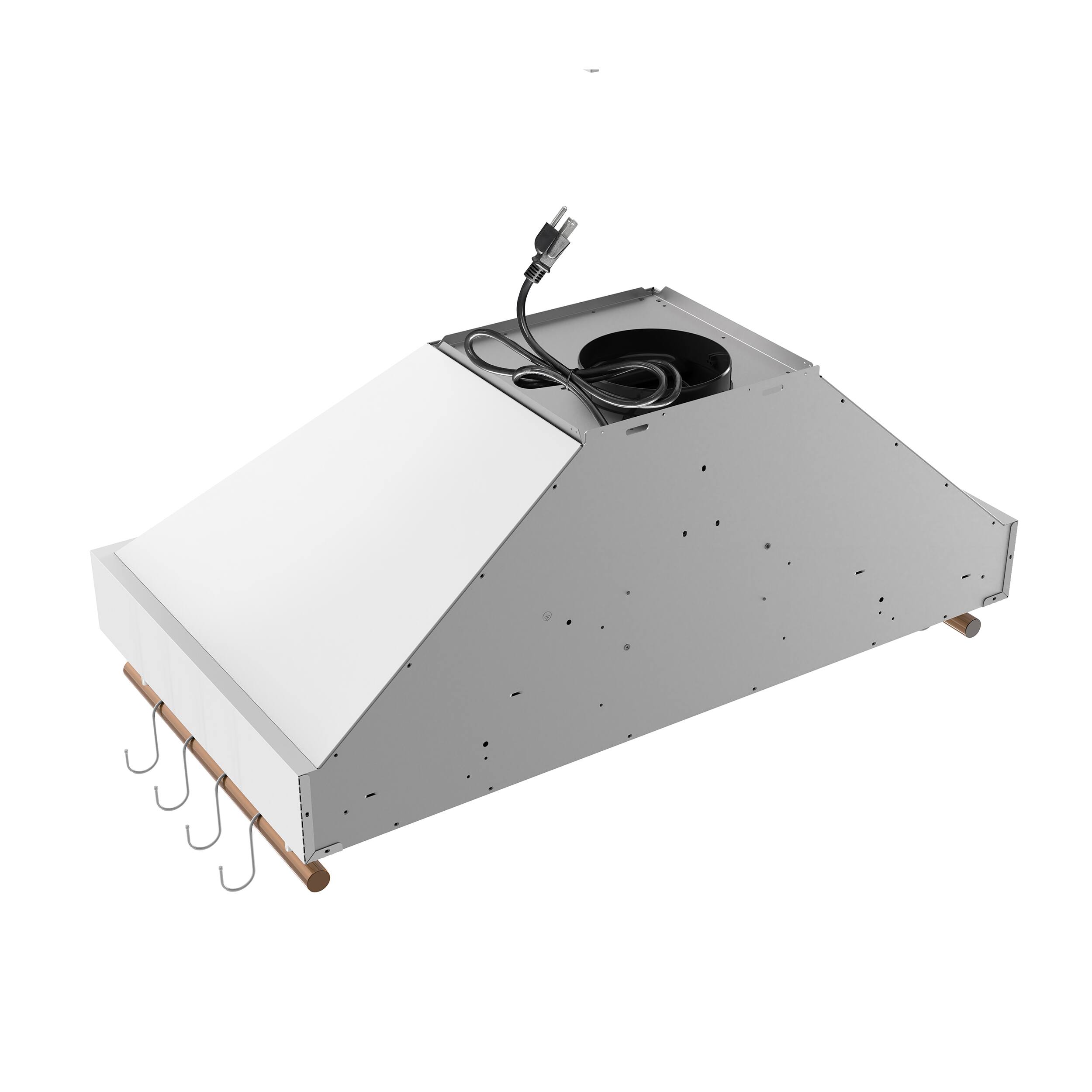 Alt View 1. Forno Appliances - Venezia 36" Wall-Mounted Range Hood with Touch Controls and Baffle Filters - White.