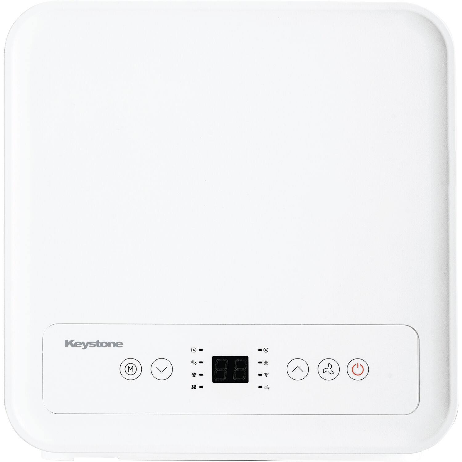 Alt View 12. Keystone - 8,500 BTU ASHRAE/5,000 BTU DOE 250 Sq. Ft Portable Air Conditioner with Remote - White.