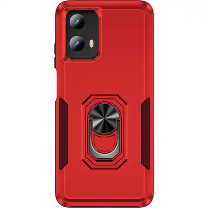 Front. SaharaCase - Raider Series ArmorPro Case for Motorola G 5G (2024) - Viper Red.