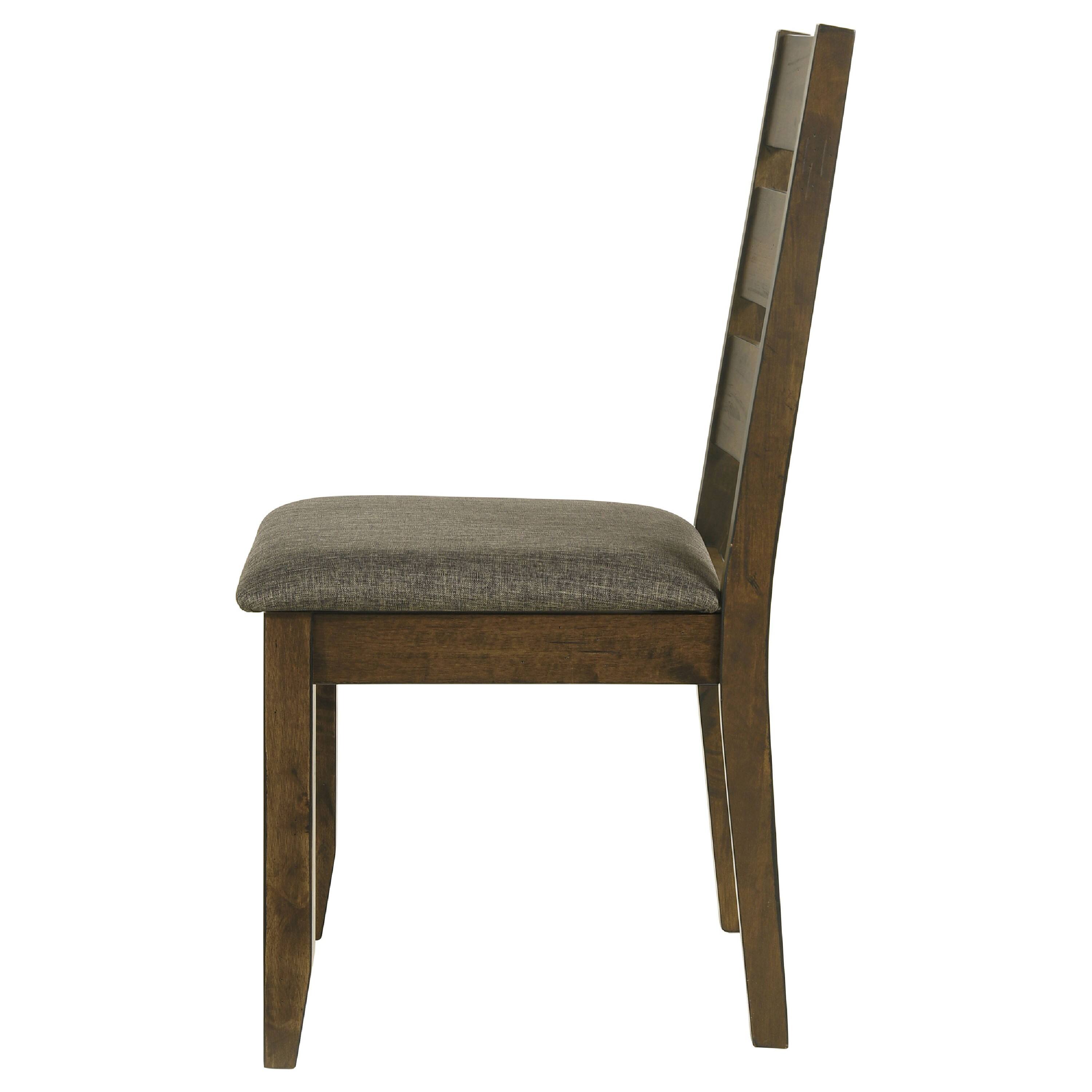 Alt View 3. Manhattan Lane - Wooden Ladder Back Dining Chairs, Knotty Nutmeg & Brown, Set of 2 - Knotty Nutmeg & Brown.