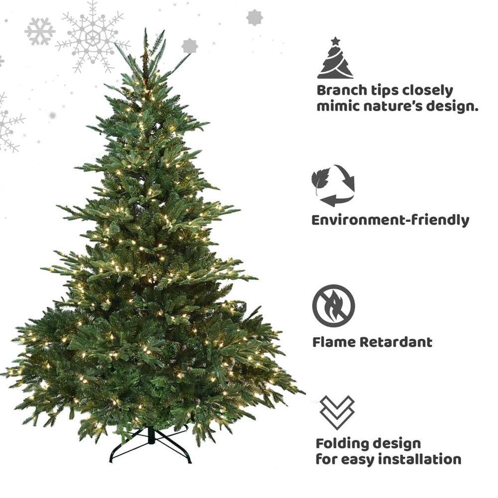 Branch tips closely mimic nature's design.  
Environment-friendly  
Flame Retardant  
Folding design for easy installation