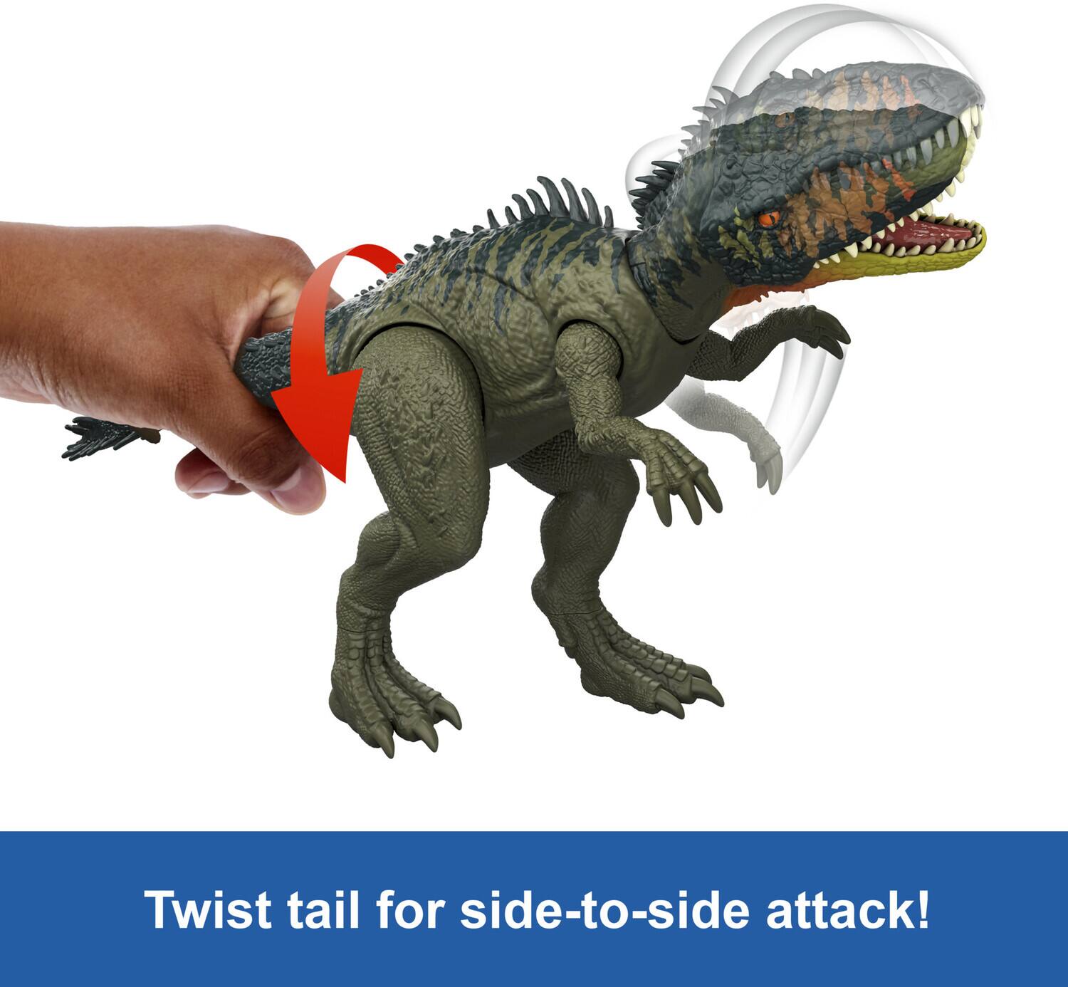 Twist tail for side-to-side attack!
