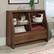 Angle Zoom. Sauder - Willow Place Bookcase Footboard with Storage Bins - Grand Walnut.