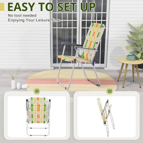 EASY TO SET UP  
No tool needed  
Enjoying Your Leisure Time  

01  
02