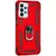 Angle. SaharaCase - Military Kickstand Series Case for Samsung Galaxy A23 5G - Red.