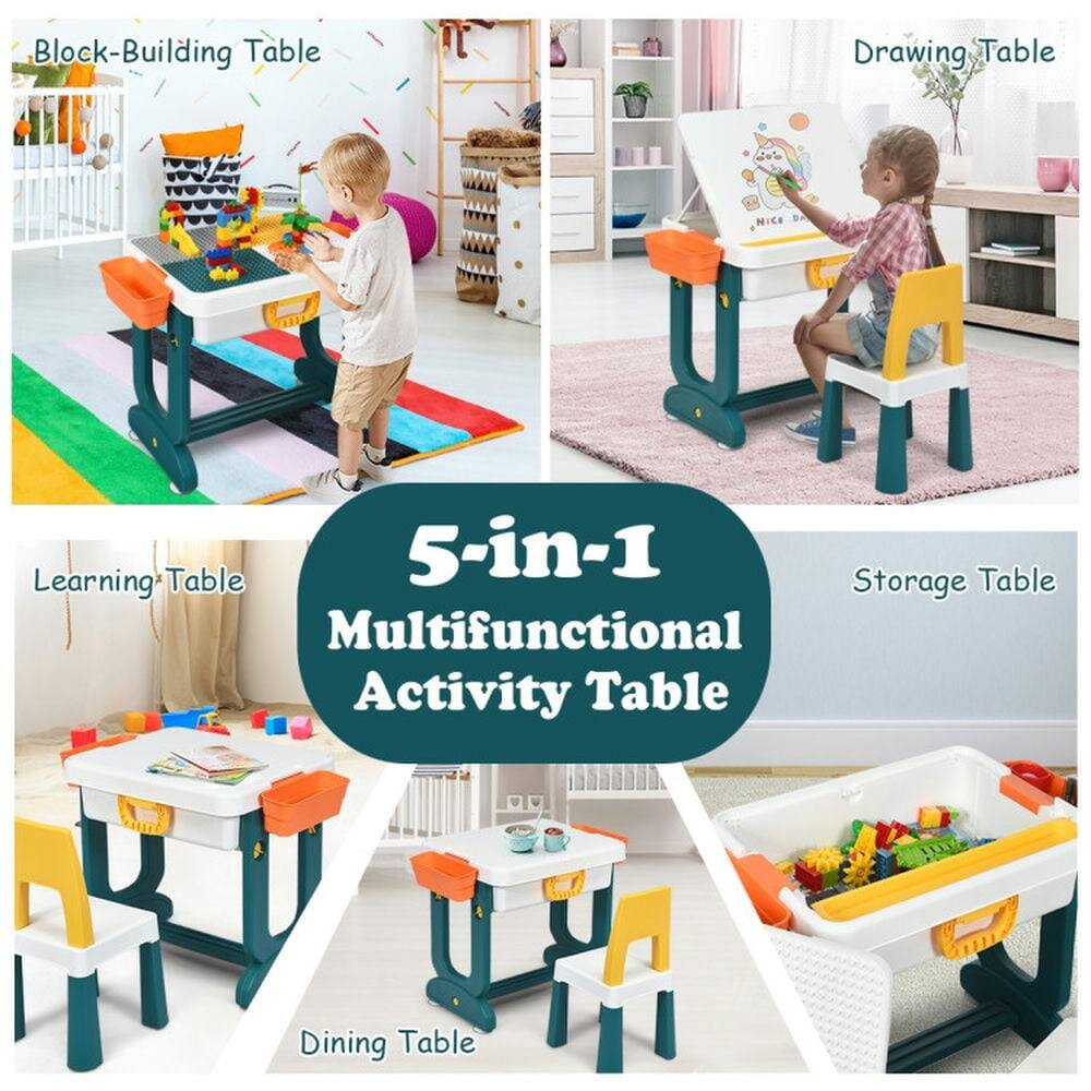 Block-Building Table  
Drawing Table  
Learning Table  
5-in-1 Multifunctional Activity Table  
Storage Table  
Dining Table