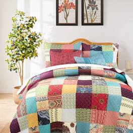 BreeBe - Renee Upcycle Quilt Set 3-Piece King/Cal King - Multi