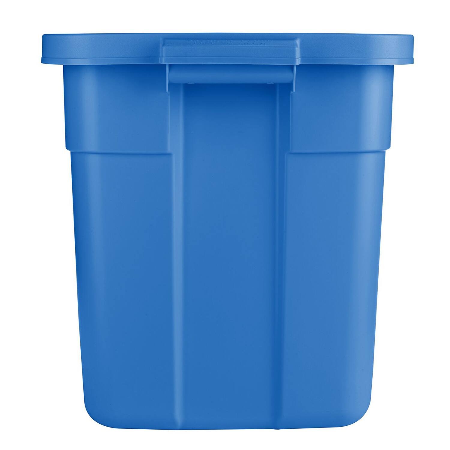 Alt View 10. RubberMaid - Rubbermaid Roughneck 25 Gal Stackable Storage Container, Heritage Blue (4 Pack) - Heritage Blue.