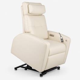 Human Touch - Laevo ZG Zero Gravity Recliner with Lift Assist, Heat & Vibration Massage - Cream