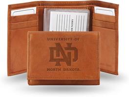 Rico Industries - University North Dakota UND Embossed Leather Trifold Wallet - Multi