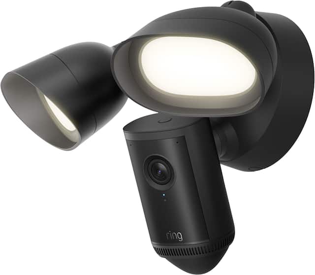 Ring - Floodlight Cam 4K Pro, Retinal 4K Video, Up to 10x Zoom, Ultra-Bright Motion-Activated Floodlights - Black