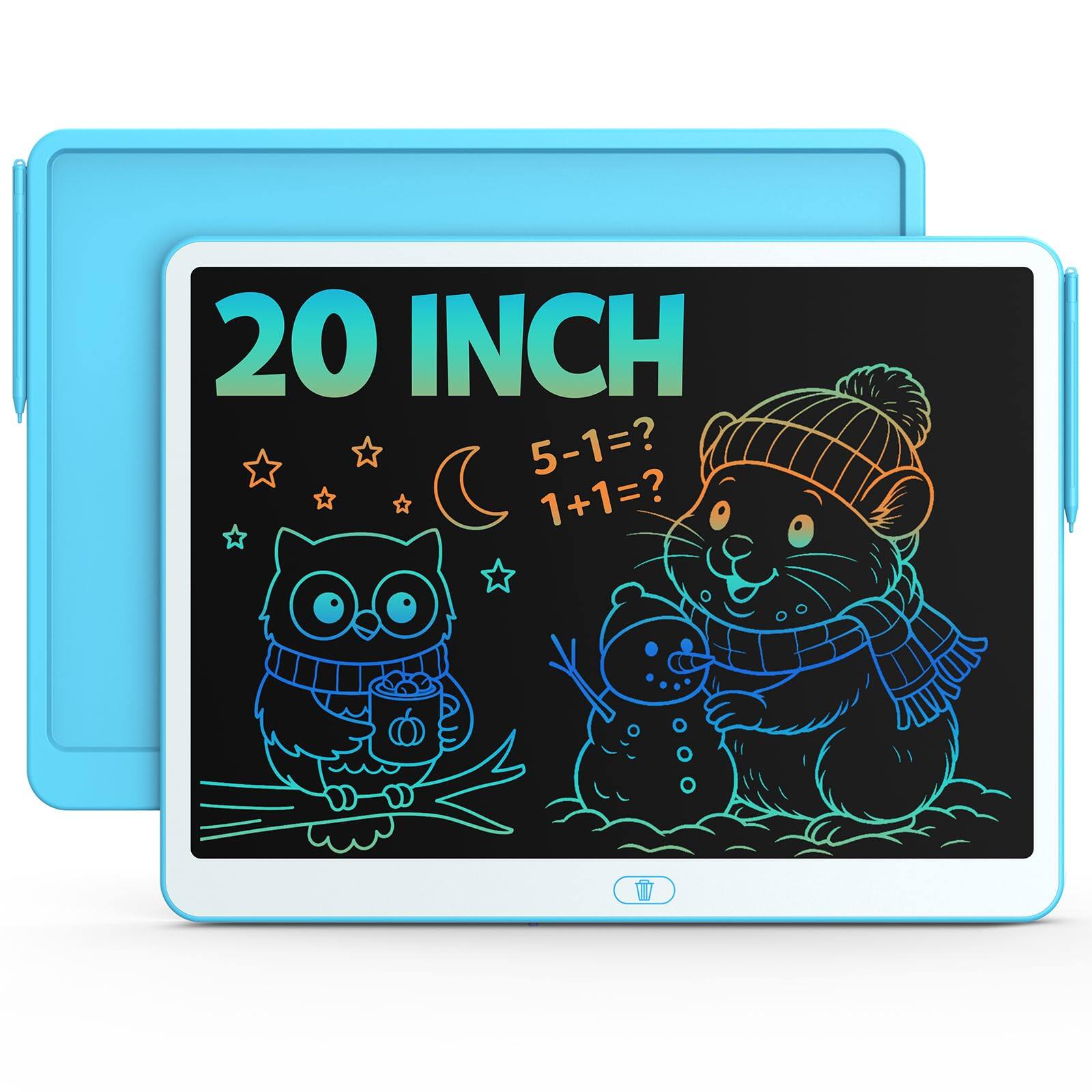 EZTW1 - Lcd Writing Tablet For 3-8 Year Olds - Electronic Drawing Pad And Doodle Board As Educational Birthday Gifts EYE - Blue 20 inch