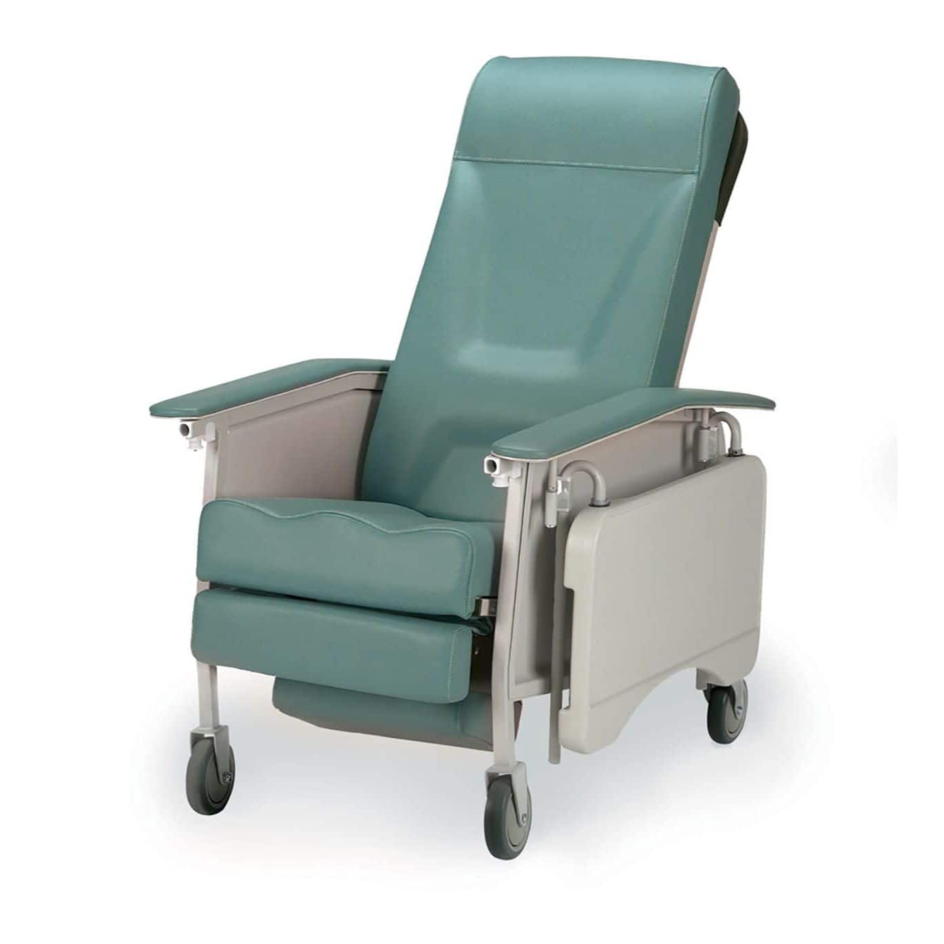 Invacare - Deluxe Three‑Position Recliner 19 in Seat 250 lb Capacity comfortable adjustable home chair - Jade