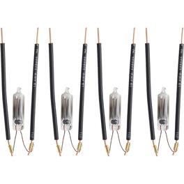 Flowtron - Replacement UV Bulb Starter 4-Pack - for Bug Zappers - Compatible with BK-15 - BK-40 - BK-80 - MC-9000 - Black