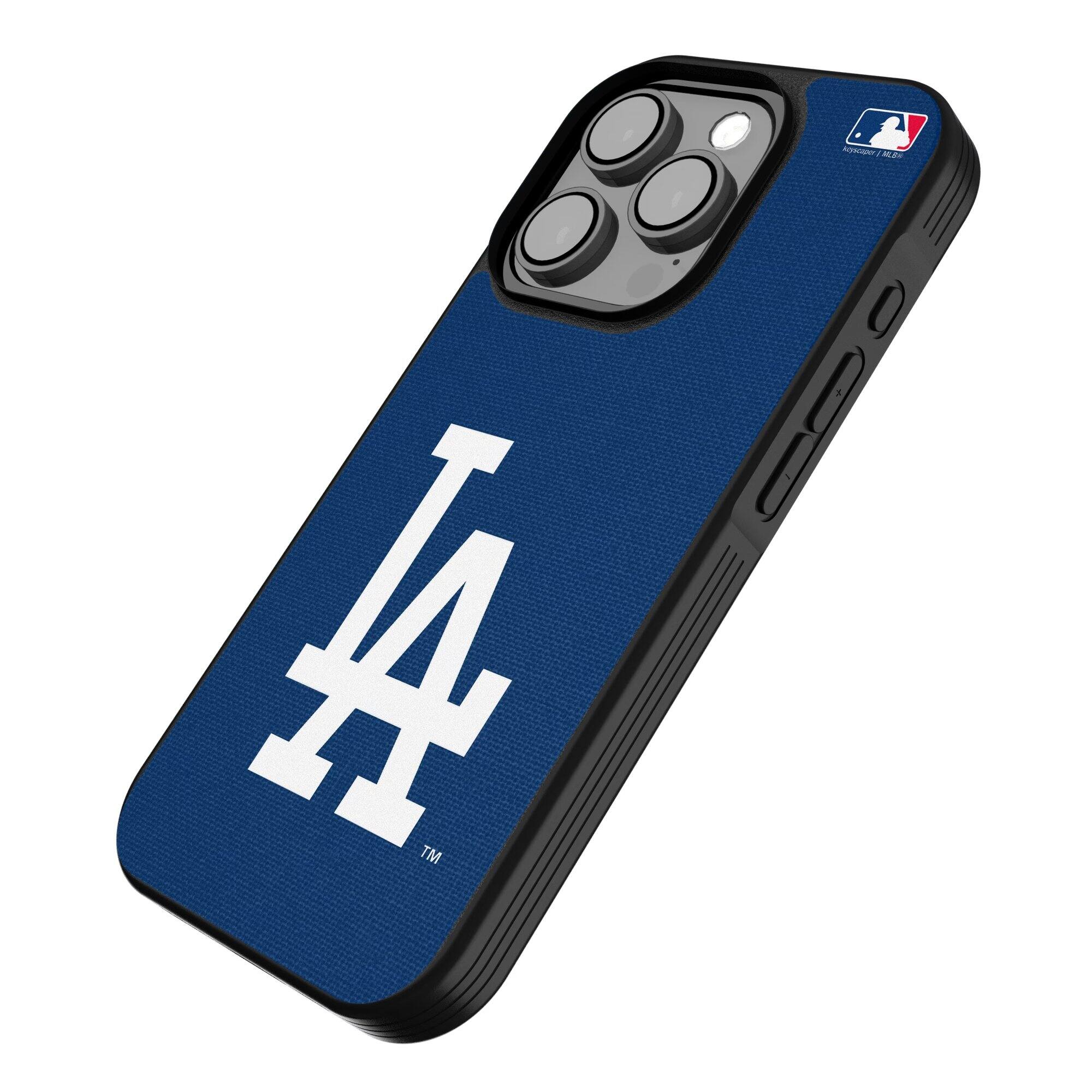 Alt View 1. Keyscaper - Los Angeles Dodgers iPhone Solid Design Bump Case - 13 Pro - Multicolor.