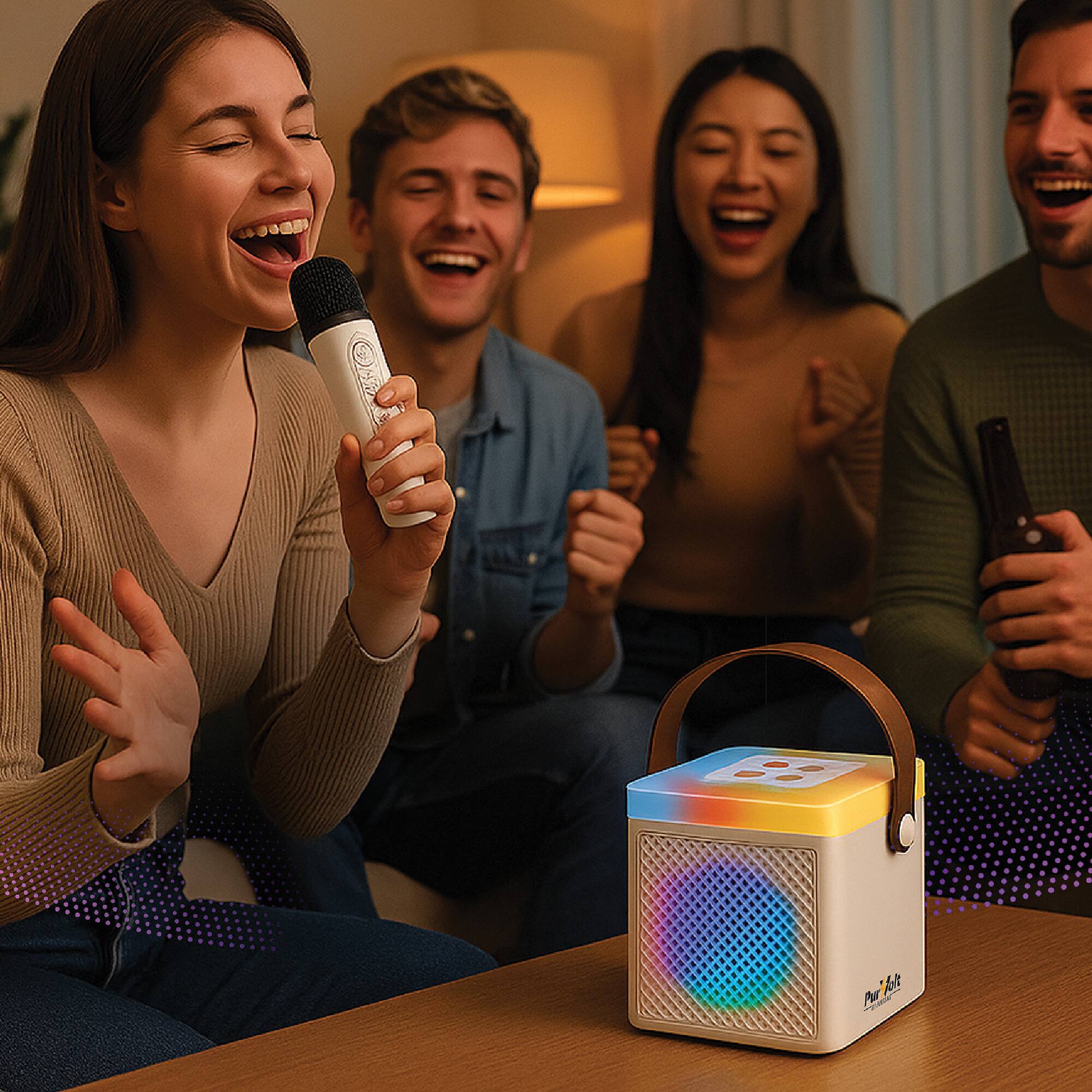 Pursonic PurVolt Portable Karaoke Set – Sing, Shine & Share the
