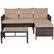Alt View 4. Gymax - Gymax 3PC Rattan Furniture Sofa Lounge Chaise Set Outdoor Patio Garden - mix brown.