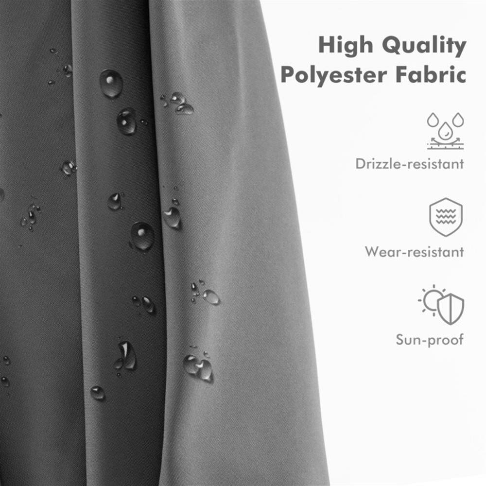 High Quality Polyester Fabric  
Drizzle-resistant  
Wear-resistant  
Sun-proof