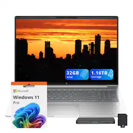 HP - ProBook 460 G11 16" WUXGA Display Laptop,Intel Ultra 5 125U,32GB DDR5,1TB SSD+128GB Dock Set,Win 11 Pro - Pike silver