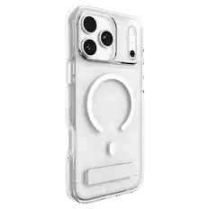 Front. ZAGG - Crystal Palace Snap MagSafe Compatible Case w/ Kickstand for Apple iPhone 17 Pro Max - Clear.