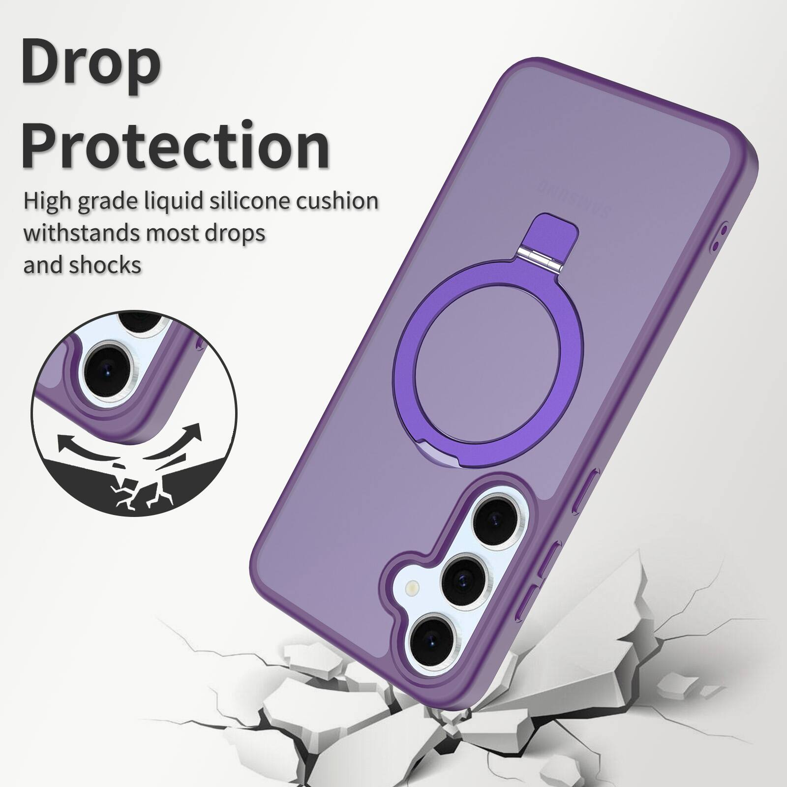 Drop Protection

High grade liquid silicone cushion withstands most drops and shocks