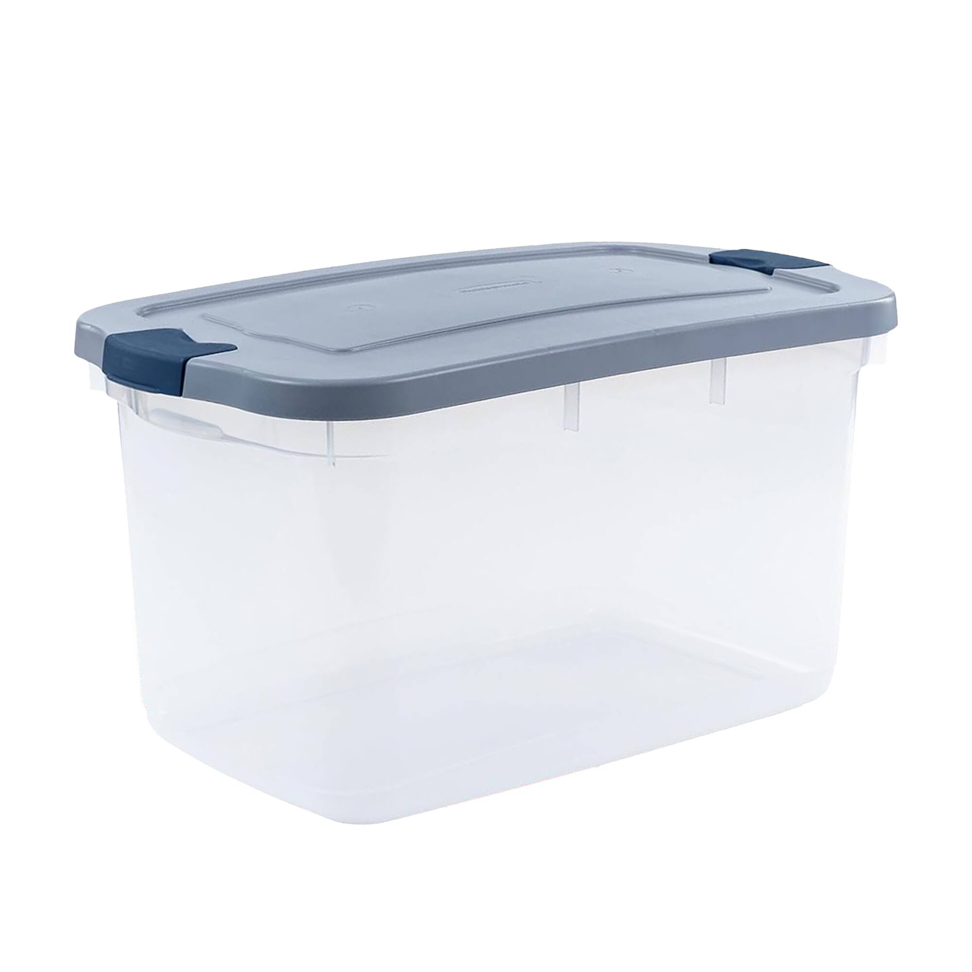 Alt View 1. RubberMaid - Rubbermaid 4 Pack Roughneck Clear Storage Containers, Stackable Totes, 66 Quart - Clear.