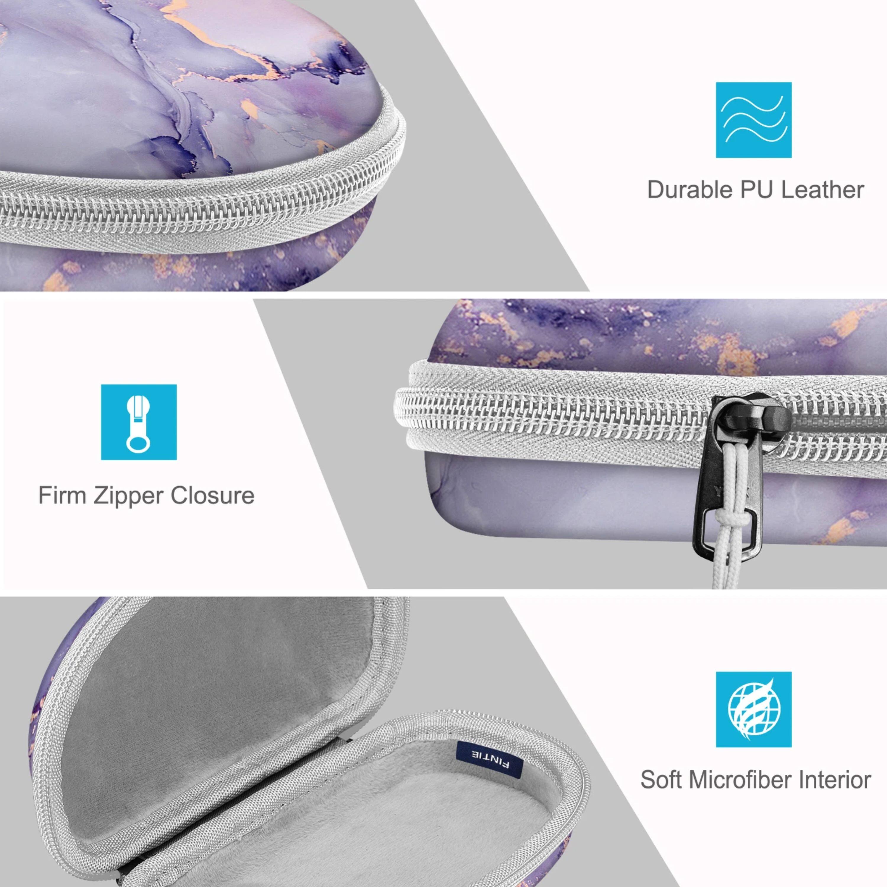 Durable PU Leather  
Firm Zipper Closure  
Soft Microfiber Interior