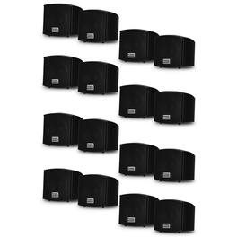Acoustic Audio by Goldwood - AA321B Mountable Indoor Speakers Bookshelf 8 Pair Pack AA321B-8Pr - Black