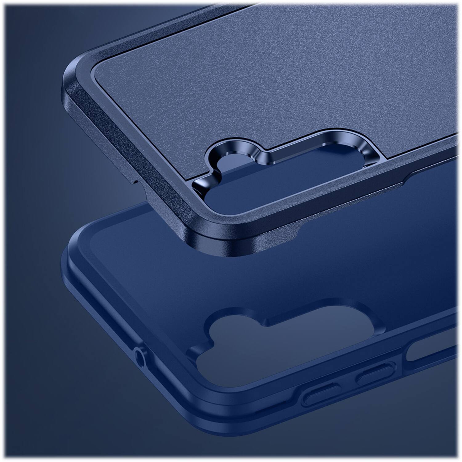 Alt View 15. SaharaCase - ArmorPro Kickstand Case for Samsung Galaxy A25 5G - Blue.