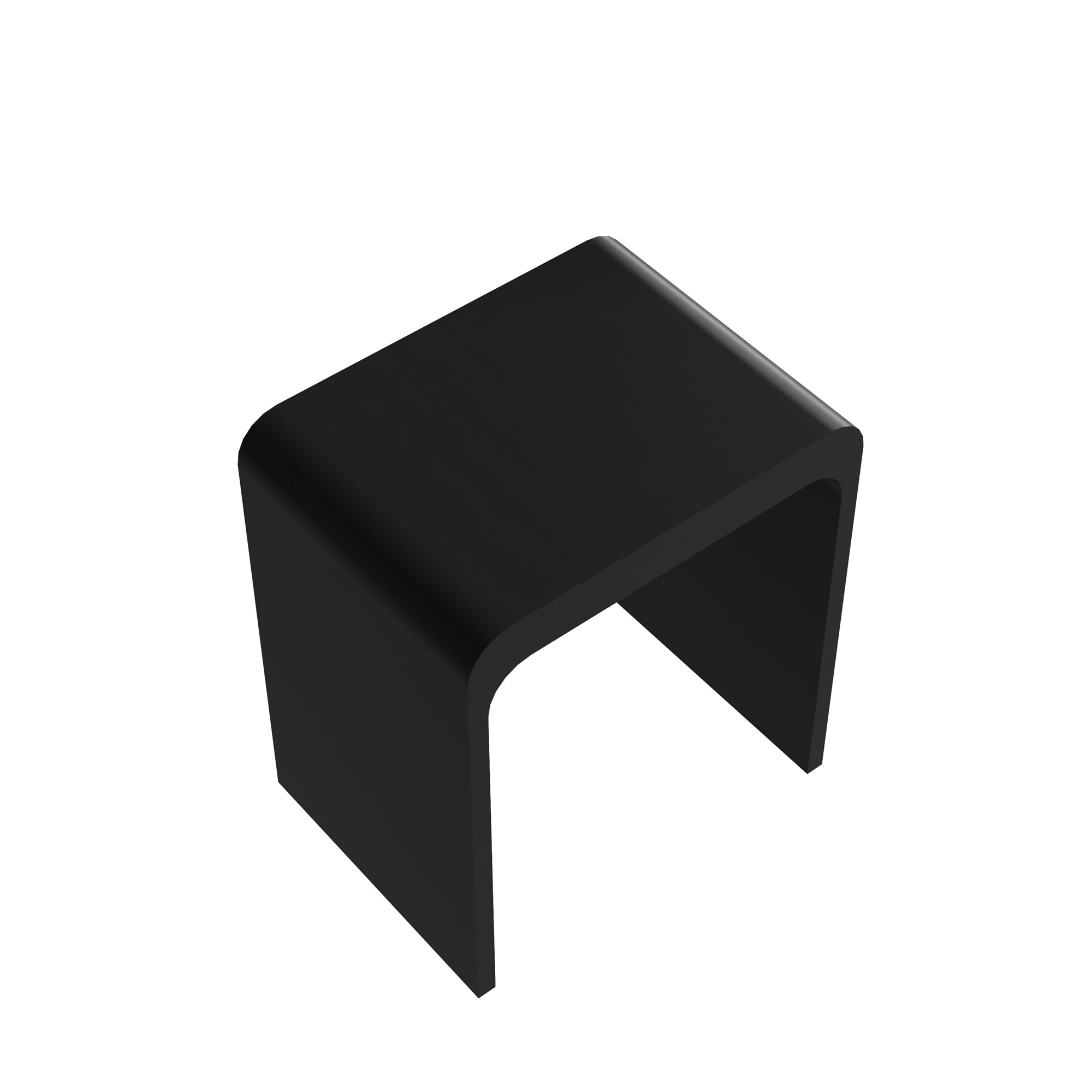 Alt View 9. Boyel Living - 11.42 in. W Freestanding Solid Surface Shower Seat in Matte Black - Matte Black.