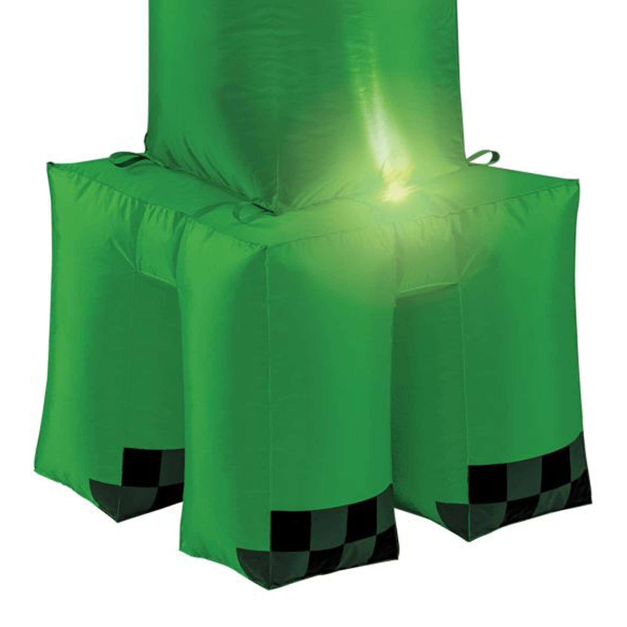 Alt View 2. Disguise - Minecraft Creeper 4-Foot Inflatable Home Decor - Green.