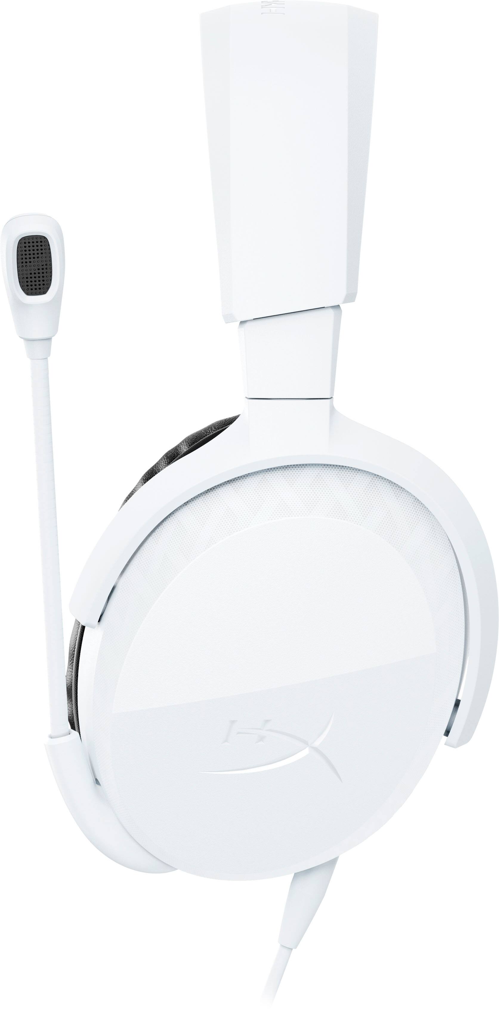 Left. HyperX - Cloud Stinger 3 Wired Gaming Headset w/ Adjustable Headband for PC, PS5, Xbox, Nintendo Switch, and Mobile - White.