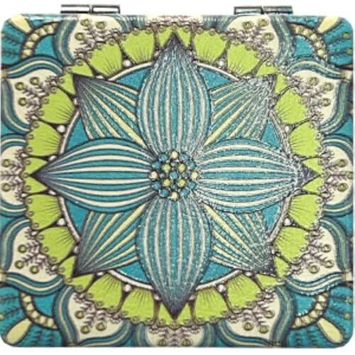 Green Flower Mandala-2.8"L x 2.8"W