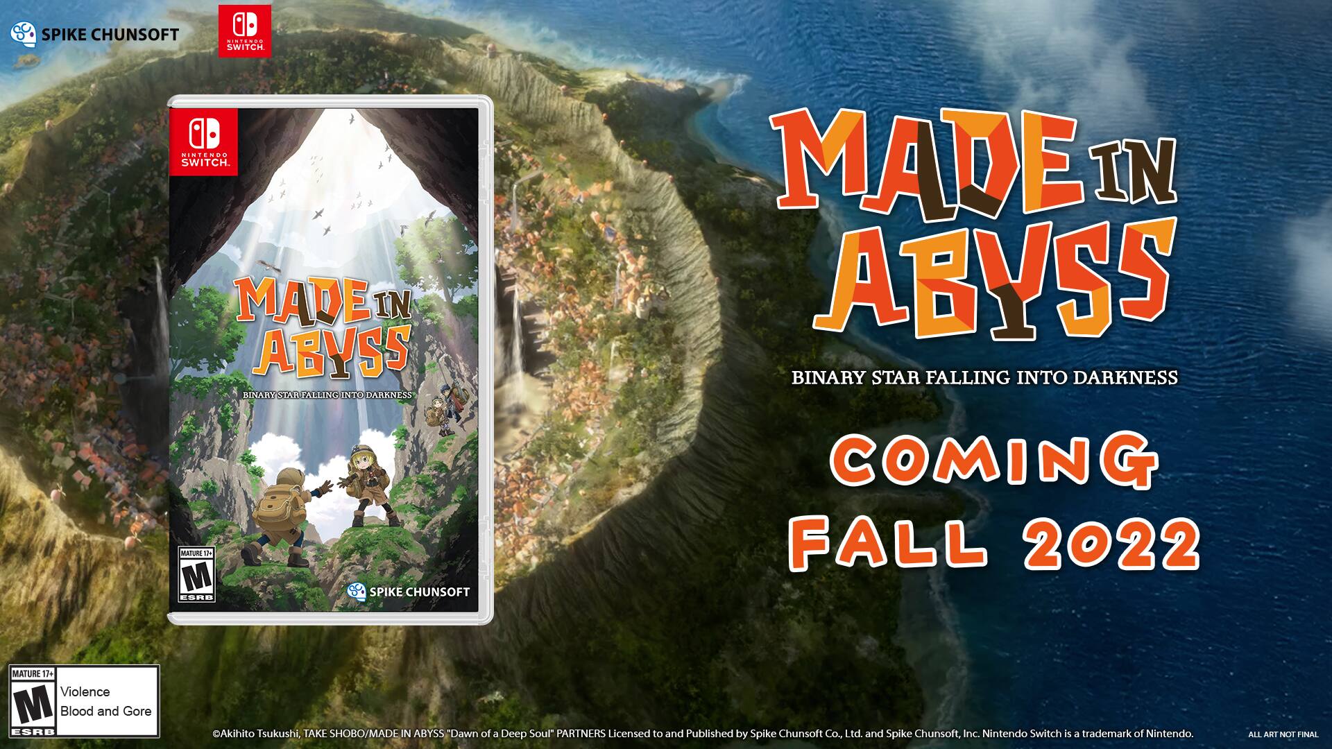 Angle. Spike Chunsoft - Made in Abyss: Binary Star Falling into Darkness.