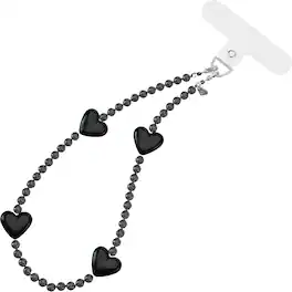VELVET CAVIAR - Phone Charm Wristlet - Black Heart
