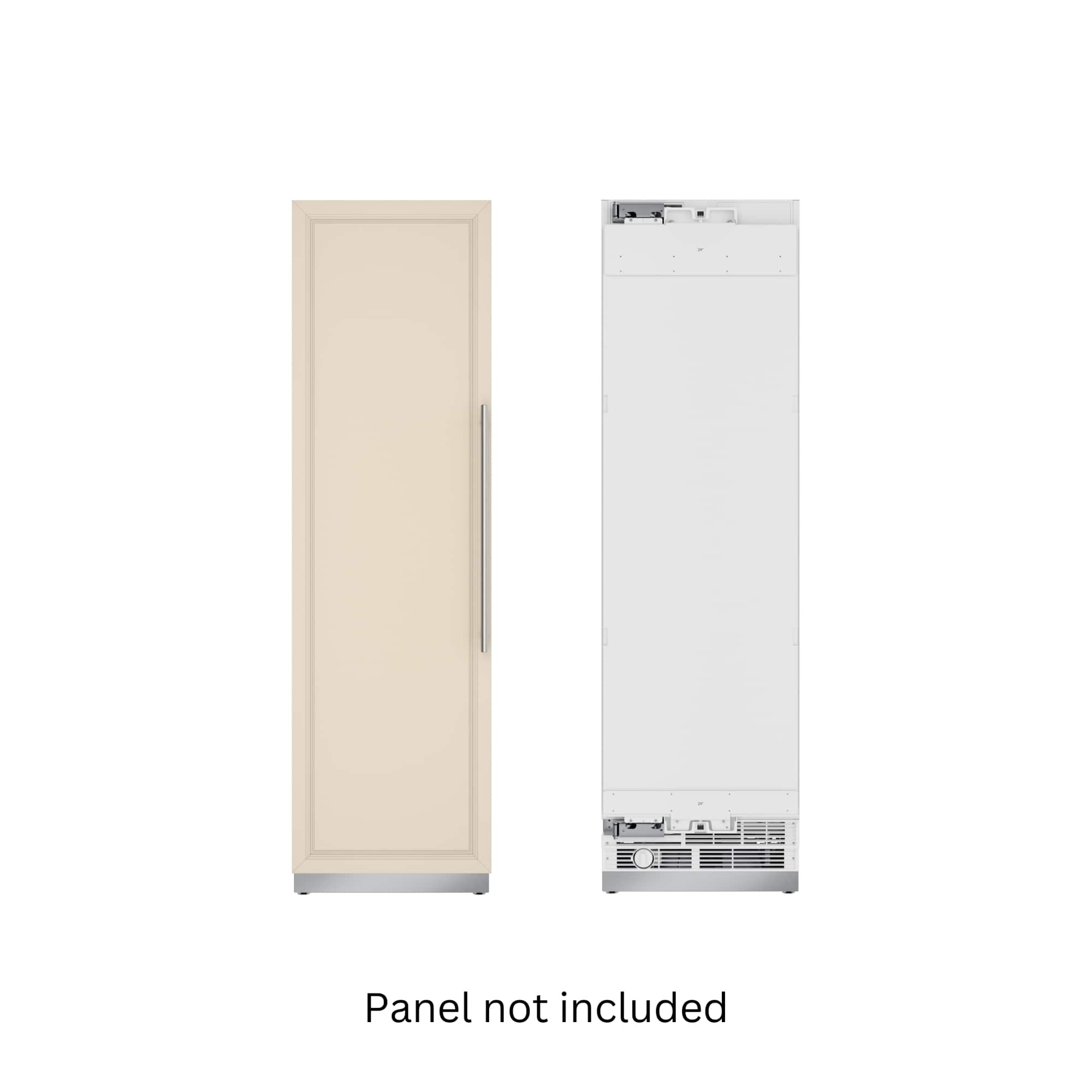 Koolmore - 24 In Panel Ready Freezer Column With 12.4 Cu. Ft. Capacity, Ice Maker, Frost Free - White