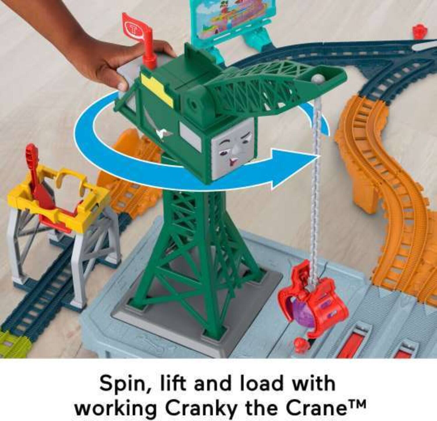 Spin, lift and load with the working Cranky Crane™.