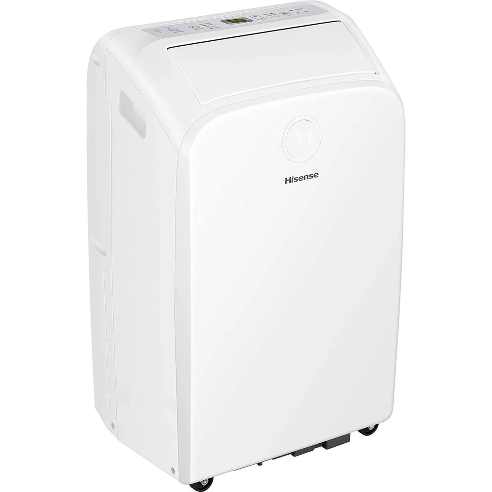 Alt View 4. Hisense - Smart 8,000 BTU Dual Hose Portable Air Conditioner with Heat Pump (Refurbished) AP55023HR1GD - White.