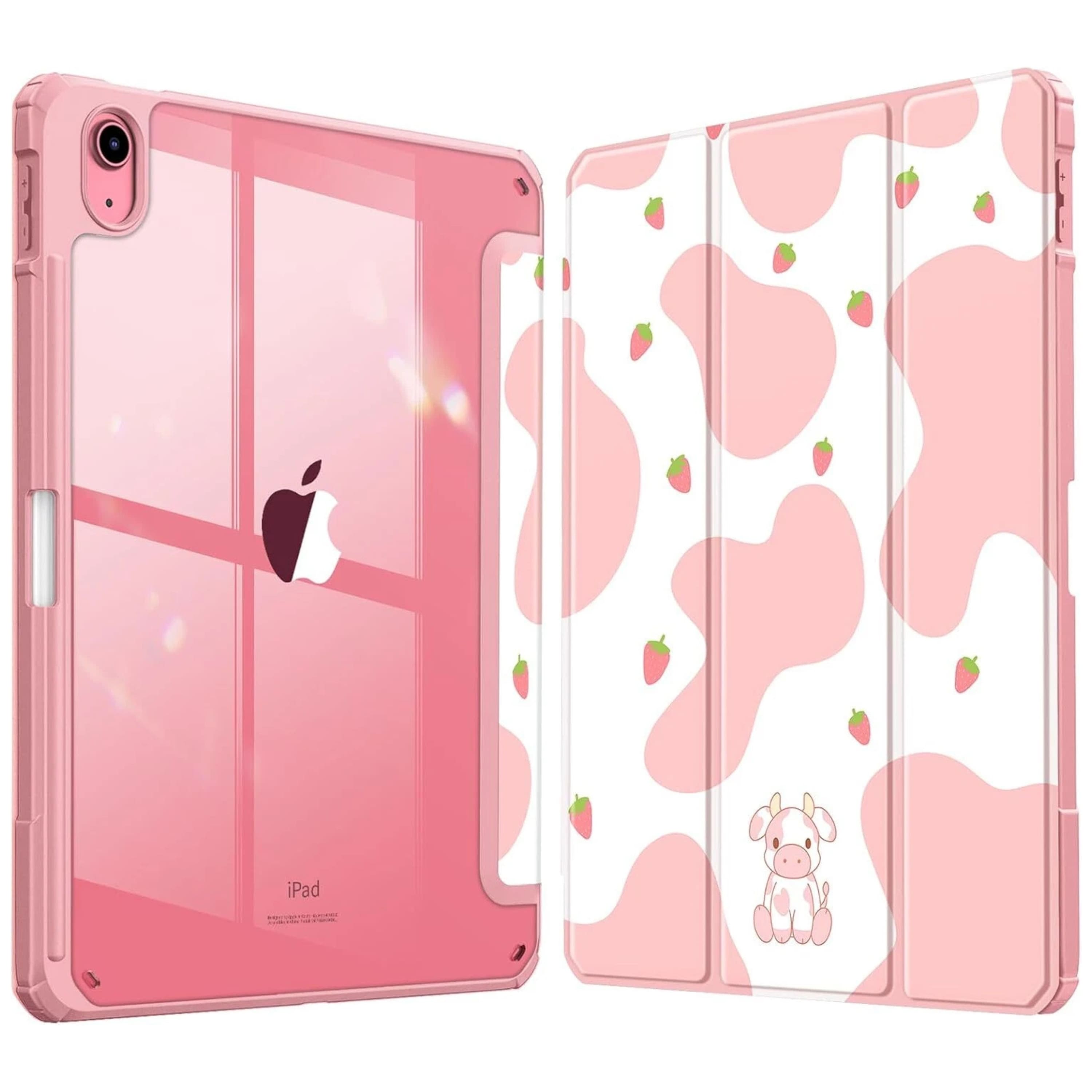 Front. Kitcheniva - Protective Clear Case For iPad (A16) 11th 11” 2025/iPad 10th 2022 Shockproof Cover 10.9” Strawberry - Strawberry.