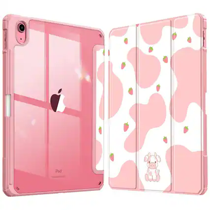 Front. Kitcheniva - Protective Clear Case For iPad (A16) 11th 11” 2025/iPad 10th 2022 Shockproof Cover 10.9” Strawberry - Strawberry.