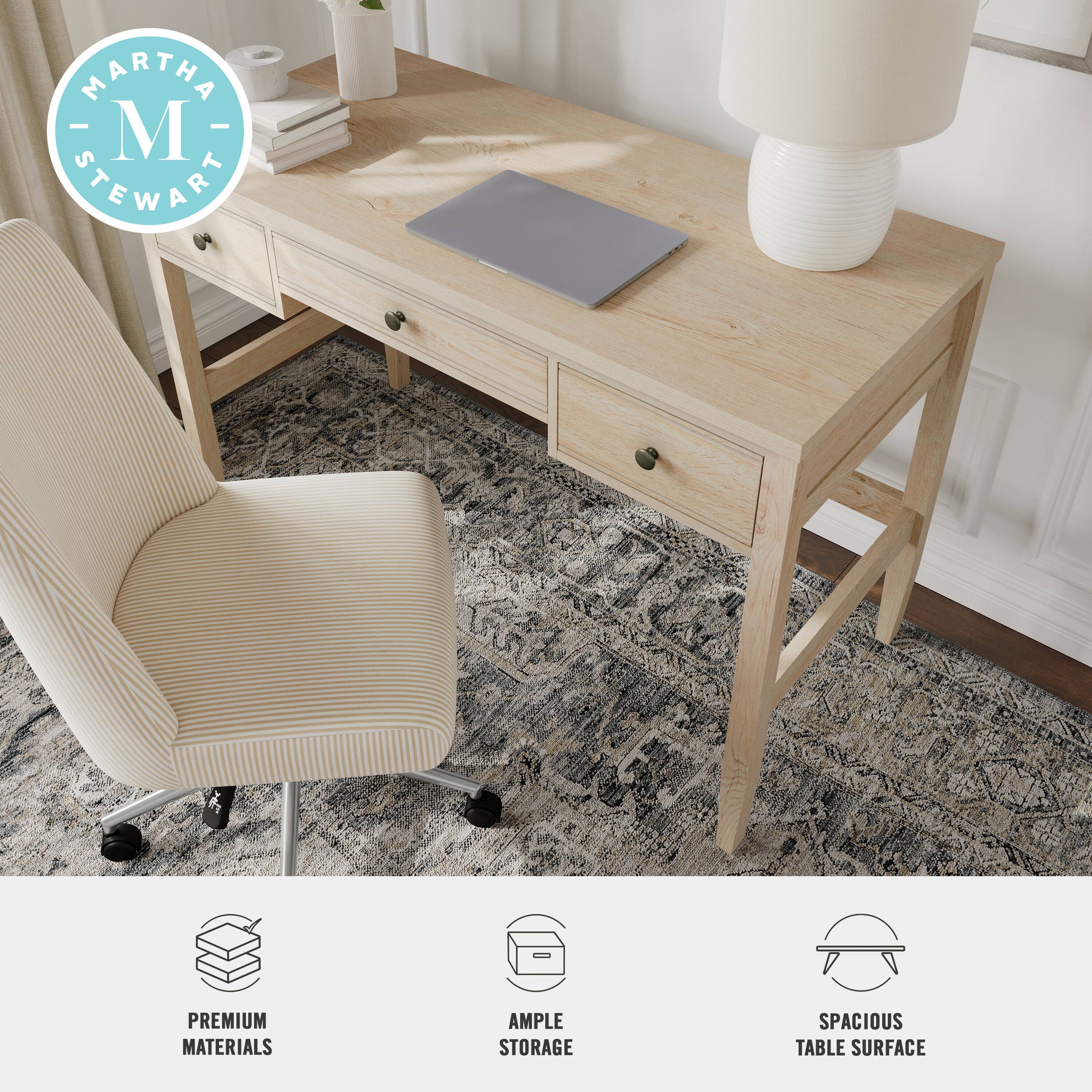 MARTHA STEWART

PREMIUM MATERIALS  
AMPLE STORAGE  
SPACIOUS TABLE SURFACE