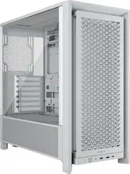 CORSAIR - FRAME 4000D RS ATX Mid-Tower PC Case - White - Front_Zoom