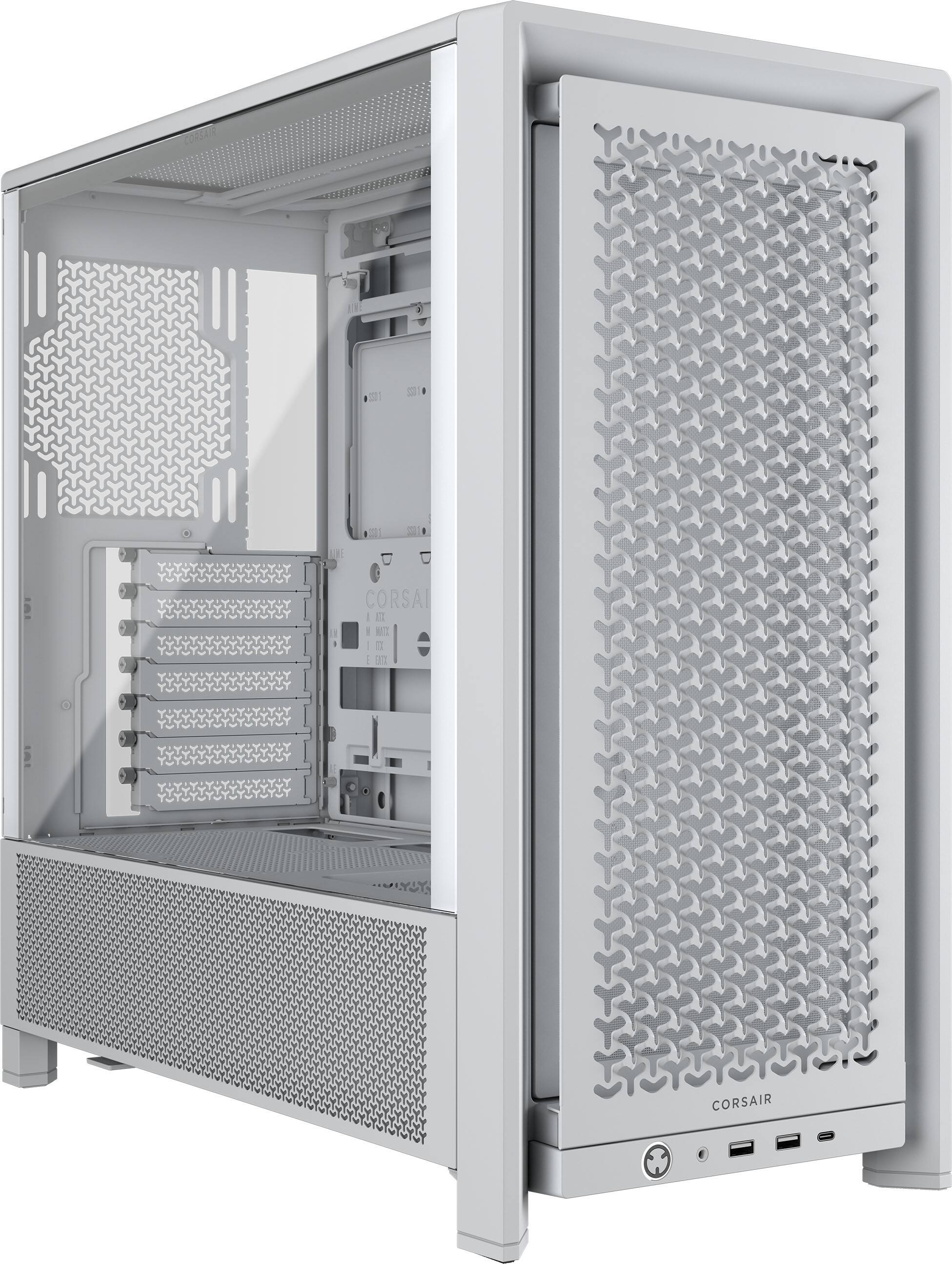 CORSAIR - FRAME 4000D RS ATX Mid-Tower PC Case - White