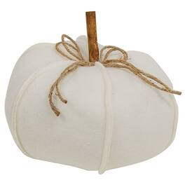 BreeBe - *Fleece Stuffed Pumpkin 8" - White