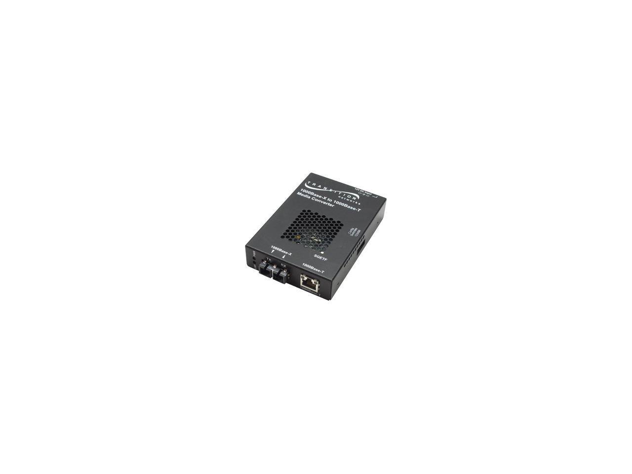 TRANSITION 1000Base-X to 1000Base-T Media Converter