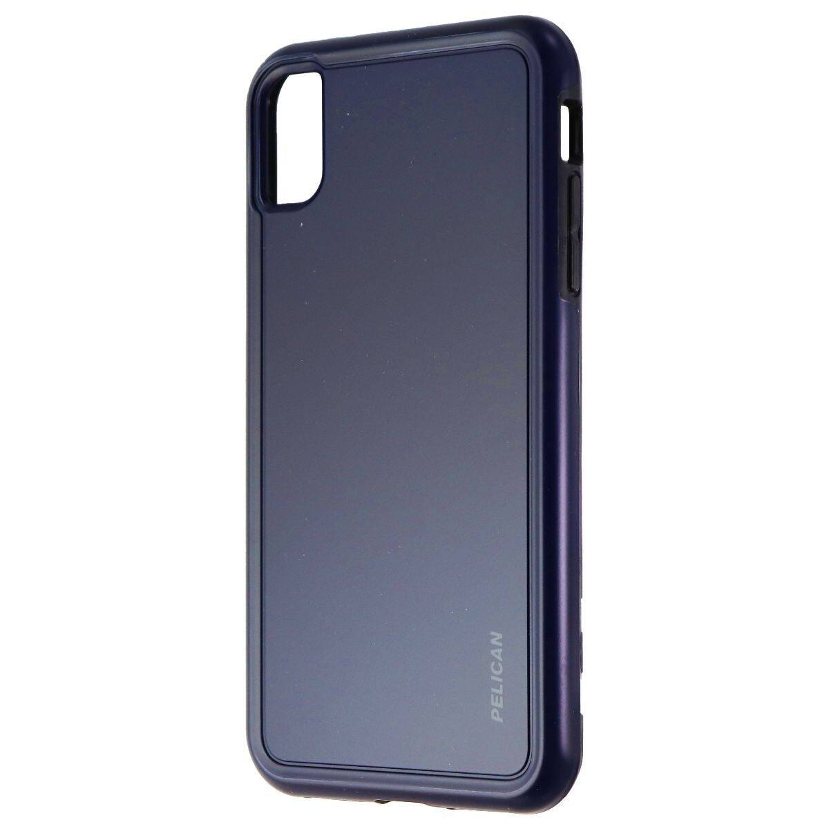 Front. Pelican - Adventurer Series Case for iPhone Xs Max - Navy Blue / Grey - Blue Colour.