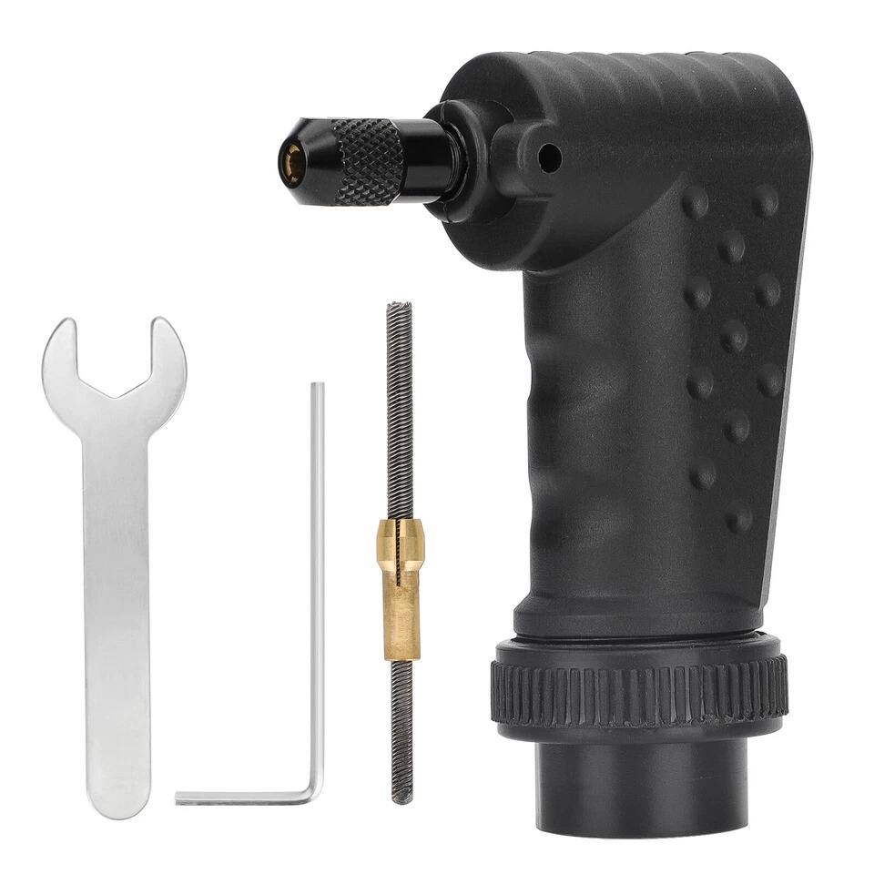 Angle. Home Collection - Right Angle Rotary Tool Attachment for Dremel Electric Grinder, Drill, and Rotary Tools - Black.